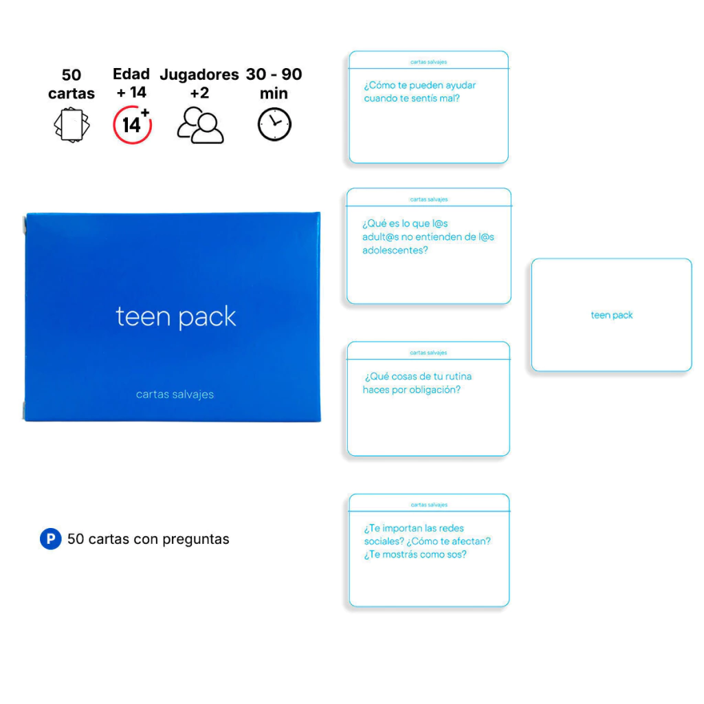 Teen Pack – Expansión Cartas Salvajes - Imagen 2